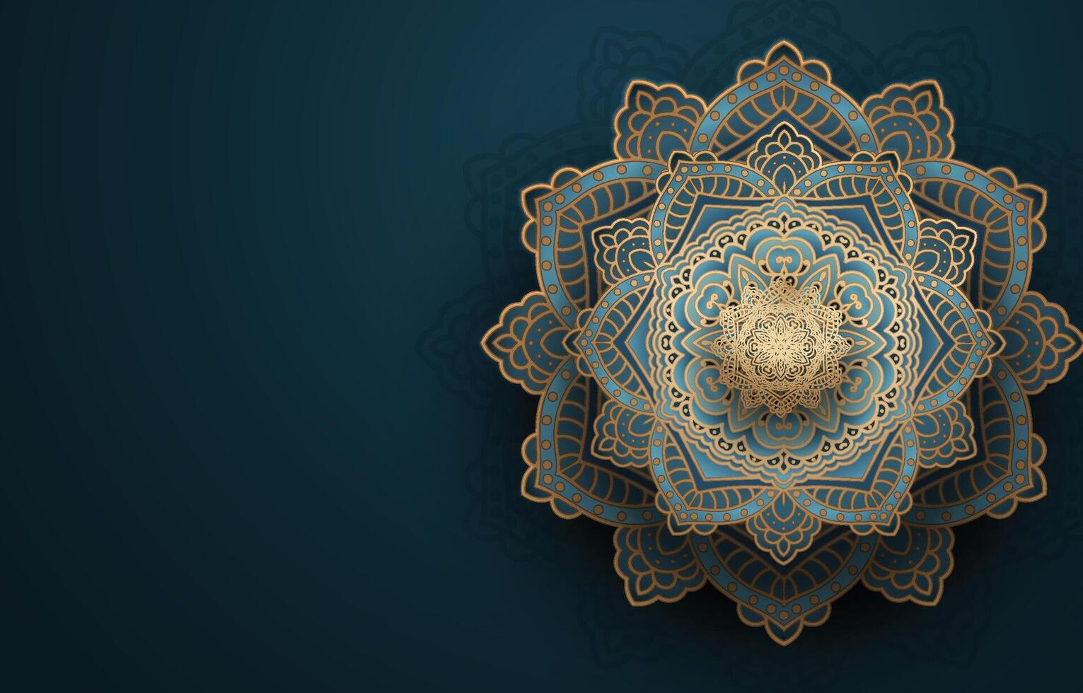 Decorative Vintage Background with Mandala Element vector