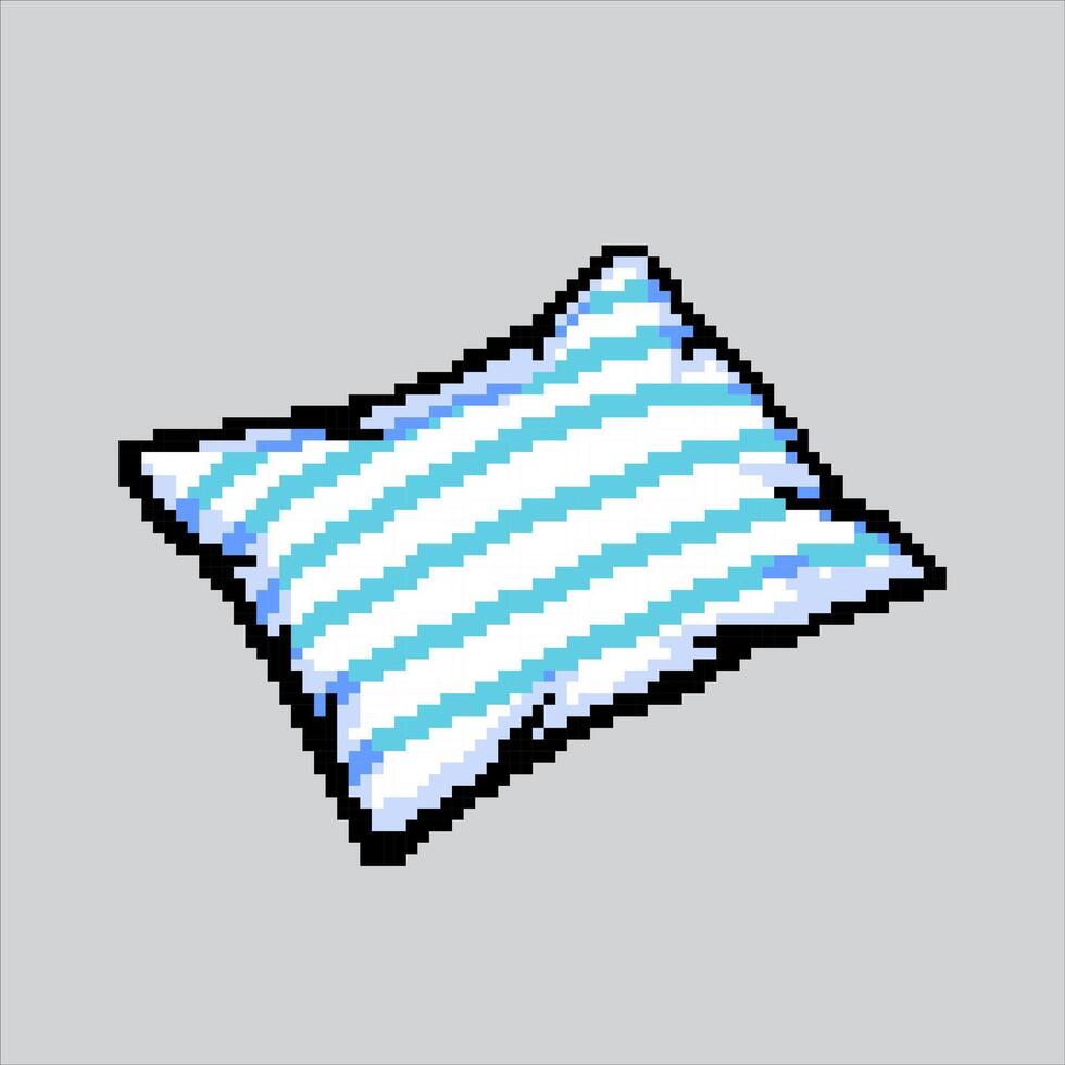 Pixel art illustration Pillow. Pixelated Pillow. Pillow pixelated for the pixel art game and icon for website and game. old school retro. vector