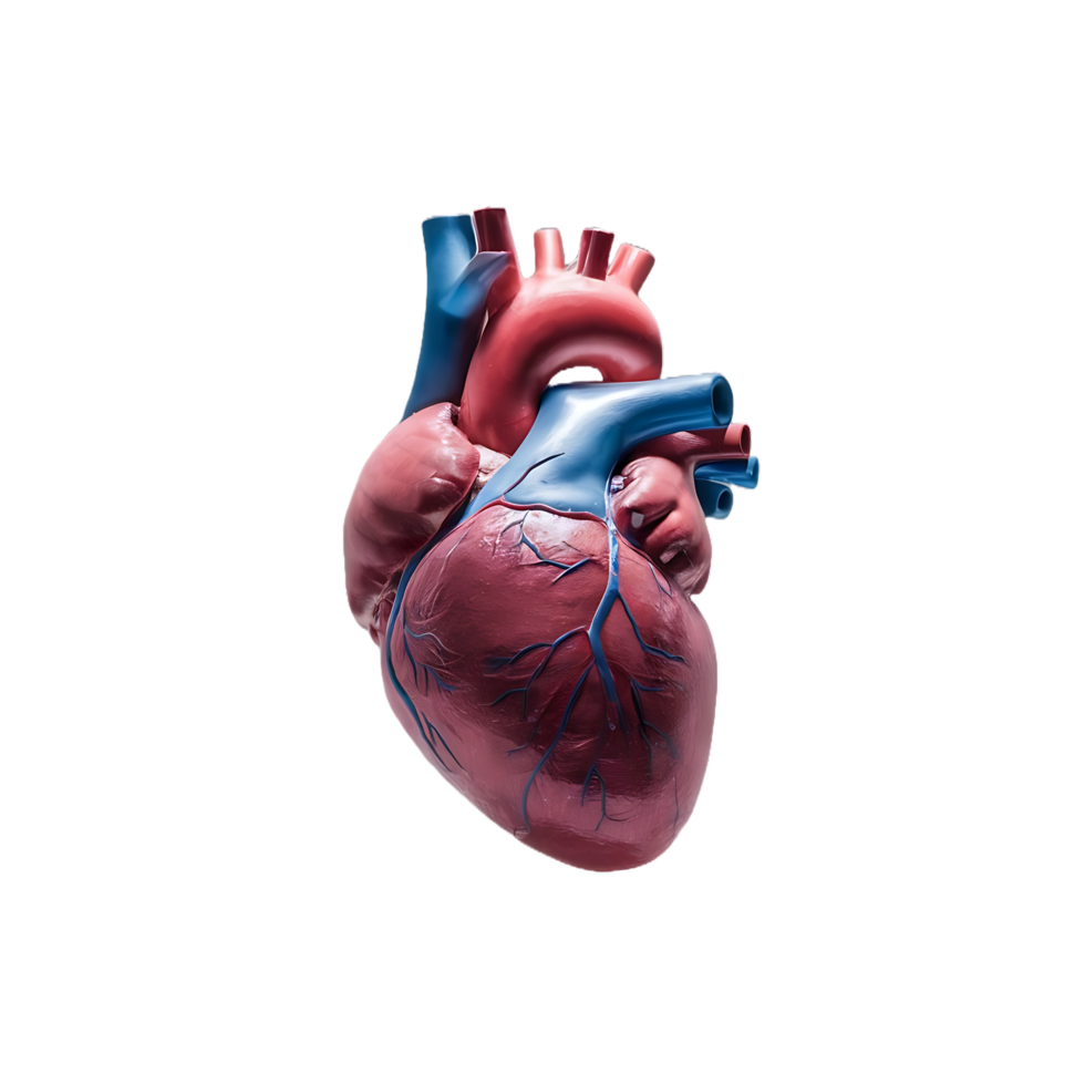 Human heart transparent background png