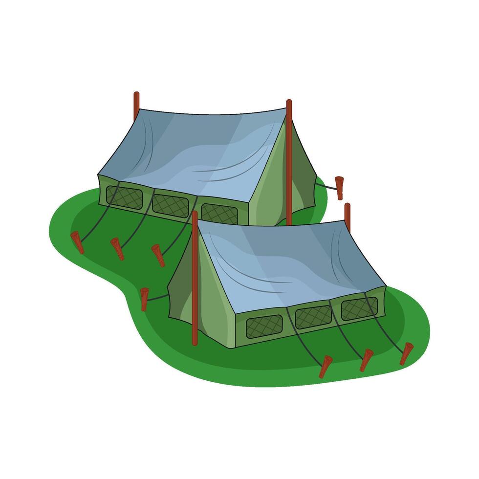 illustration of tent vector