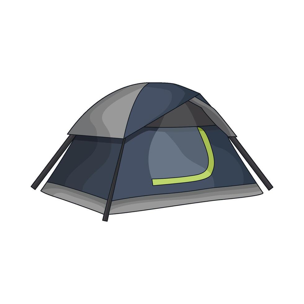 illustration of tent vector
