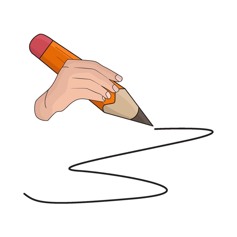 illustration of pencil vector