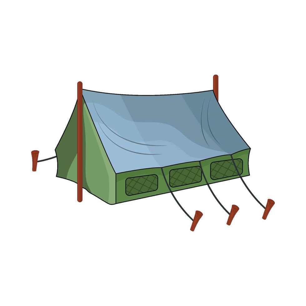 illustration of tent vector
