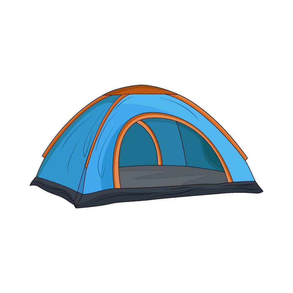 illustration of tent vector
