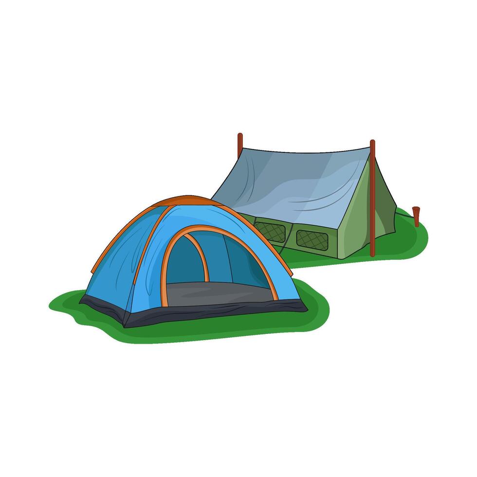 illustration of tent vector