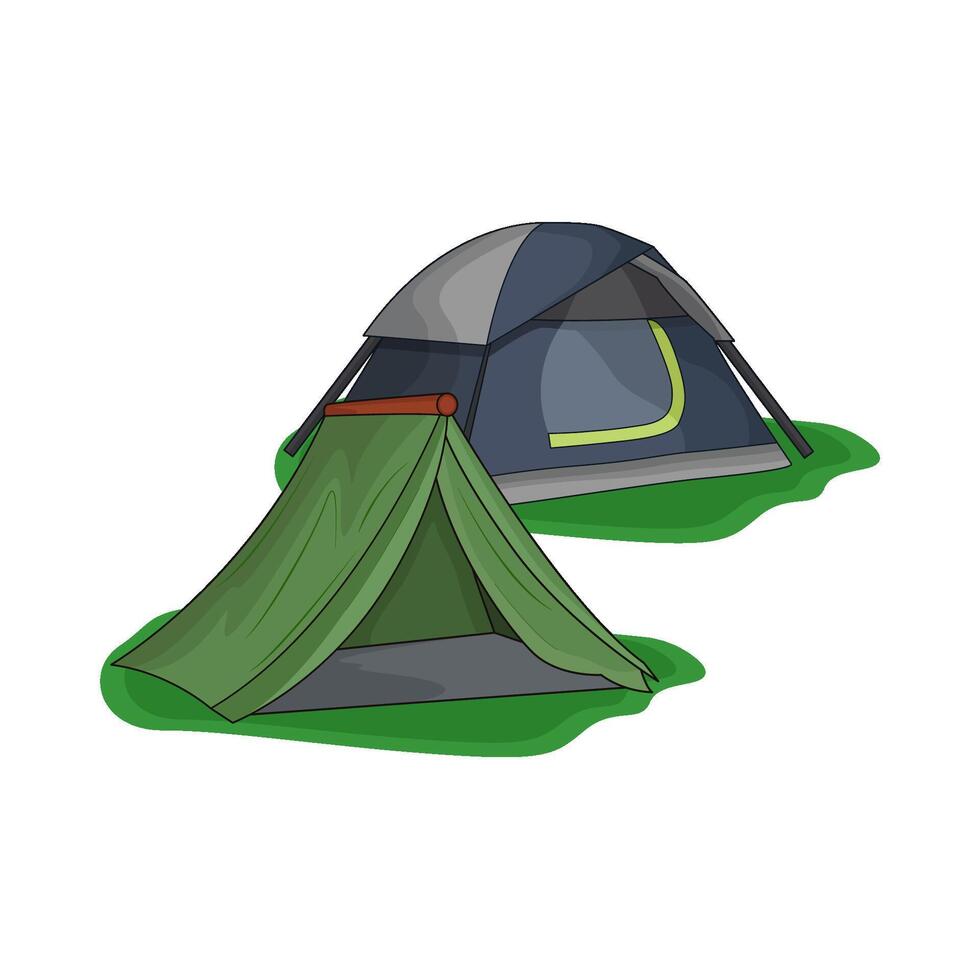 illustration of tent vector