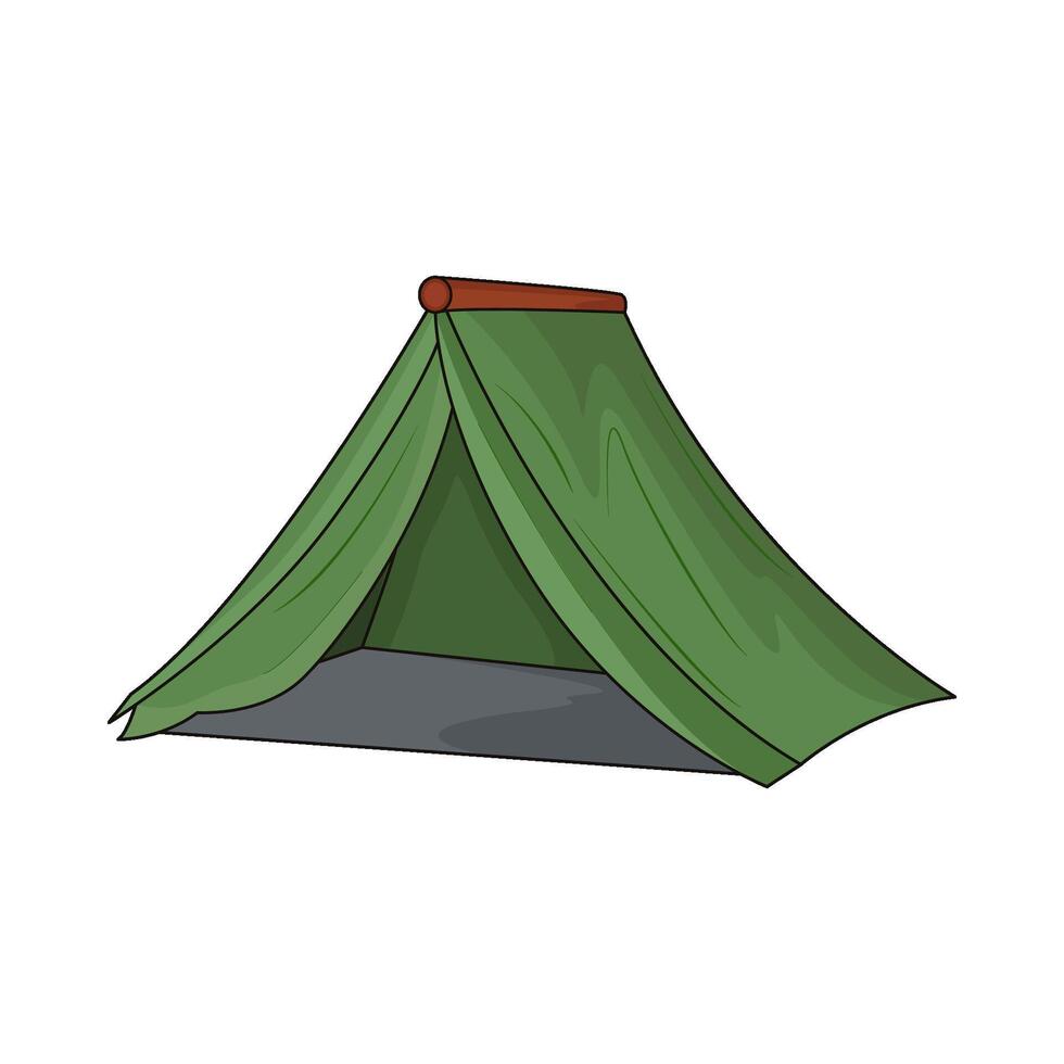 illustration of tent vector