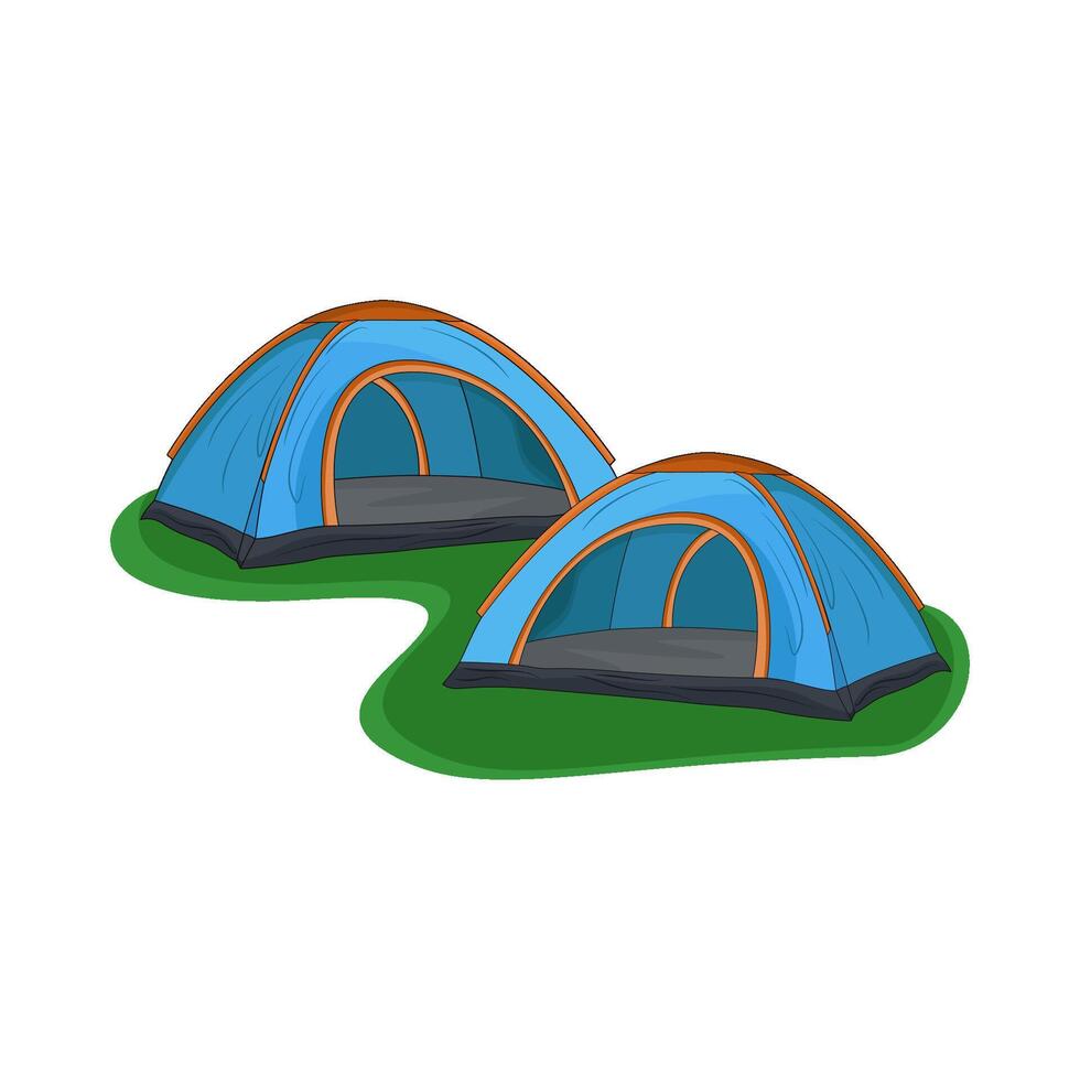 illustration of tent vector