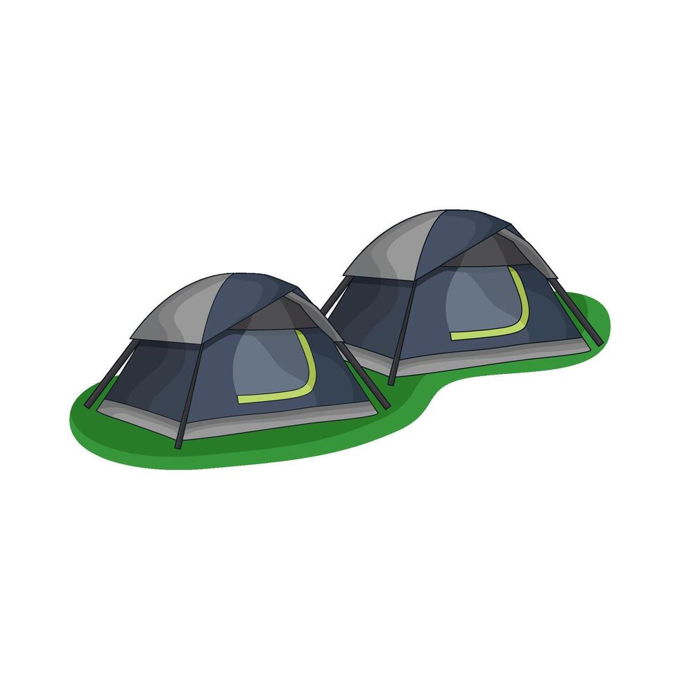 illustration of tent vector