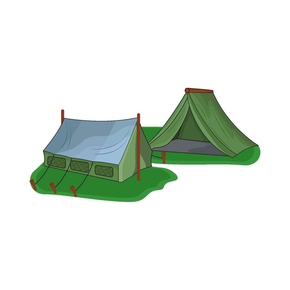 illustration of tent vector