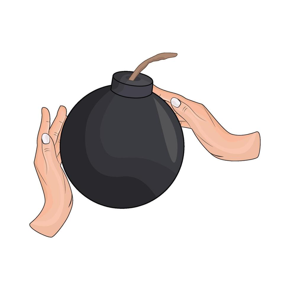 illustration of bomb vector