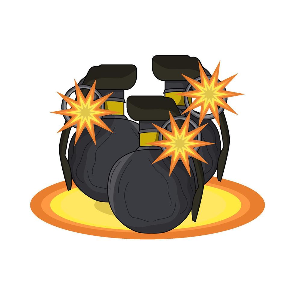 illustration of grenade vector