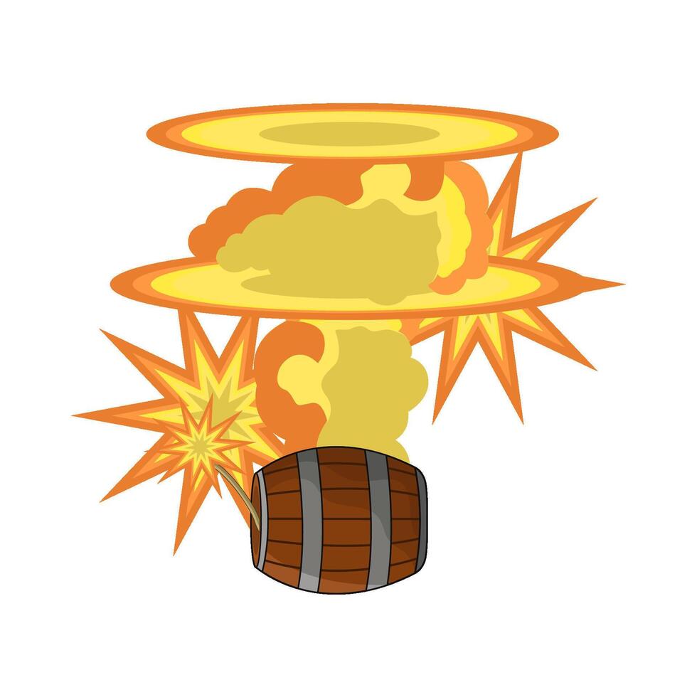 illustration of barrel bomb vector