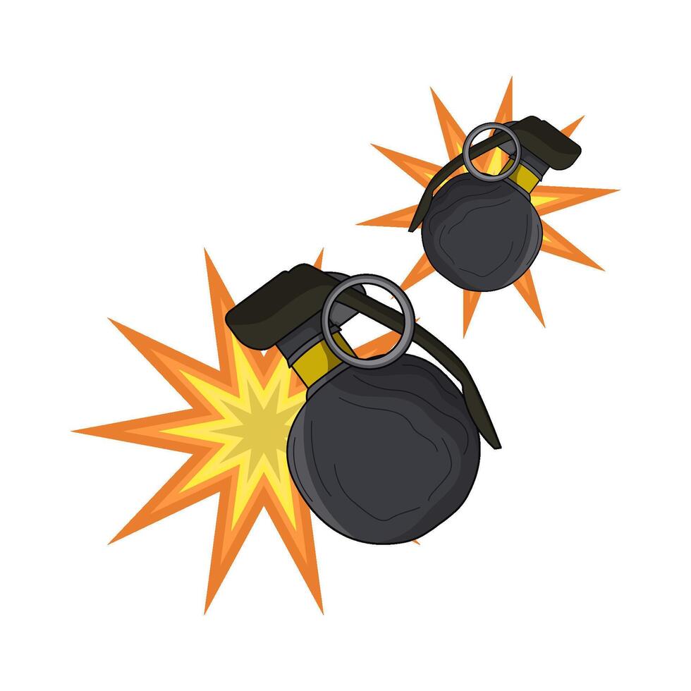 illustration of grenade vector