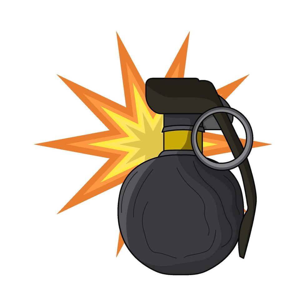 illustration of grenade vector