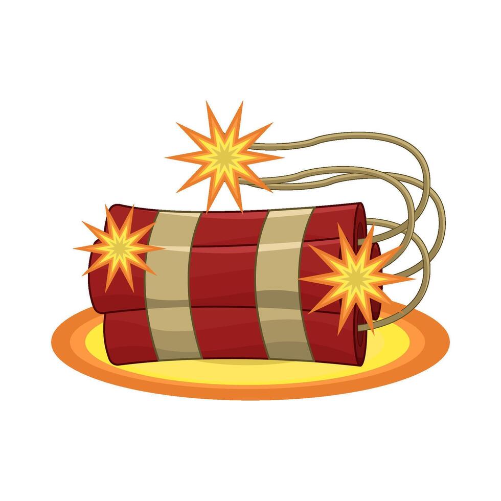 illustration of tnt bomb vector