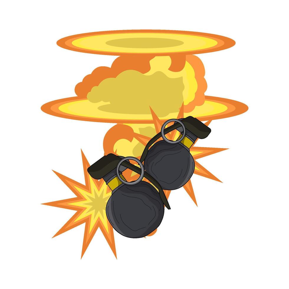 illustration of grenade vector