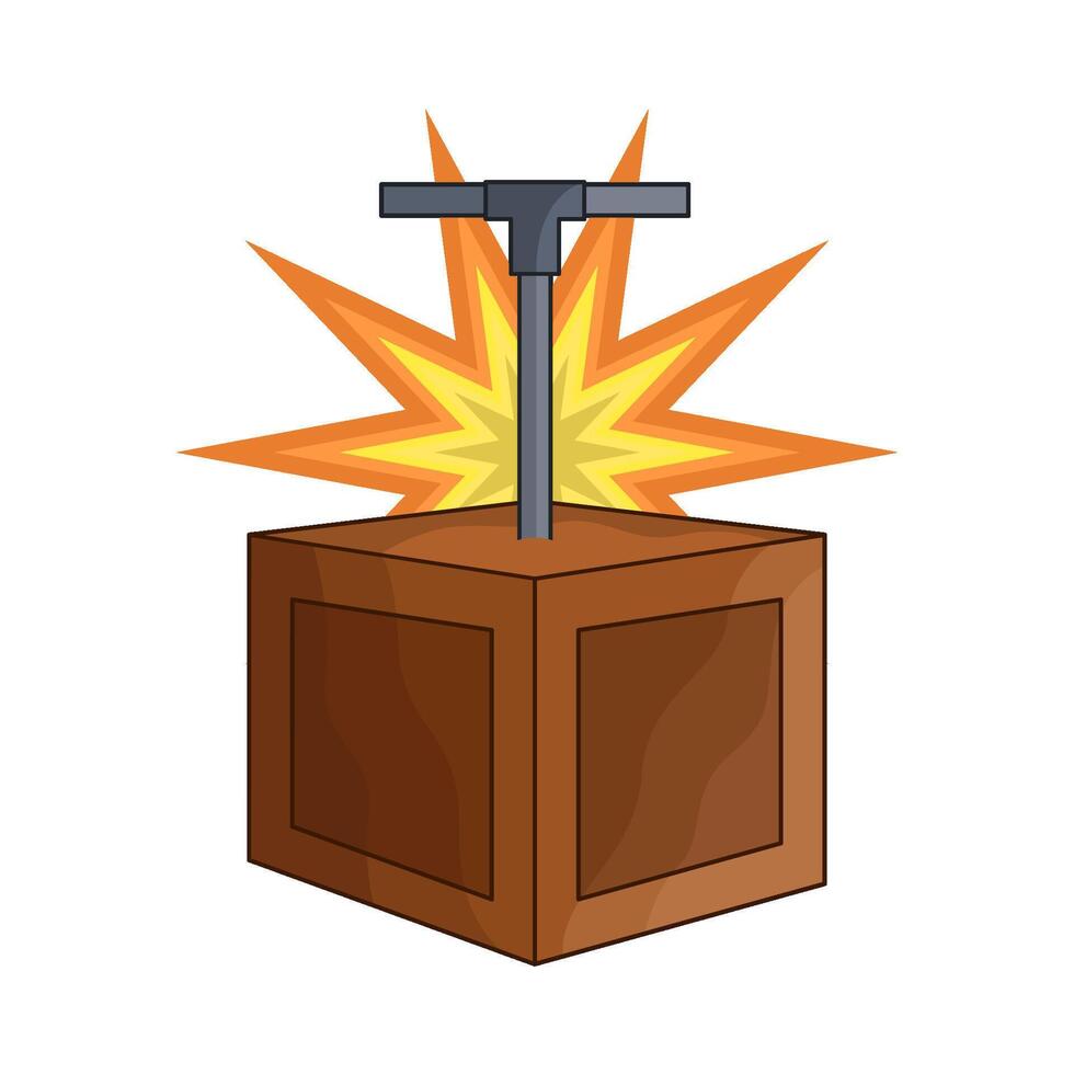 illustration of detonator box vector
