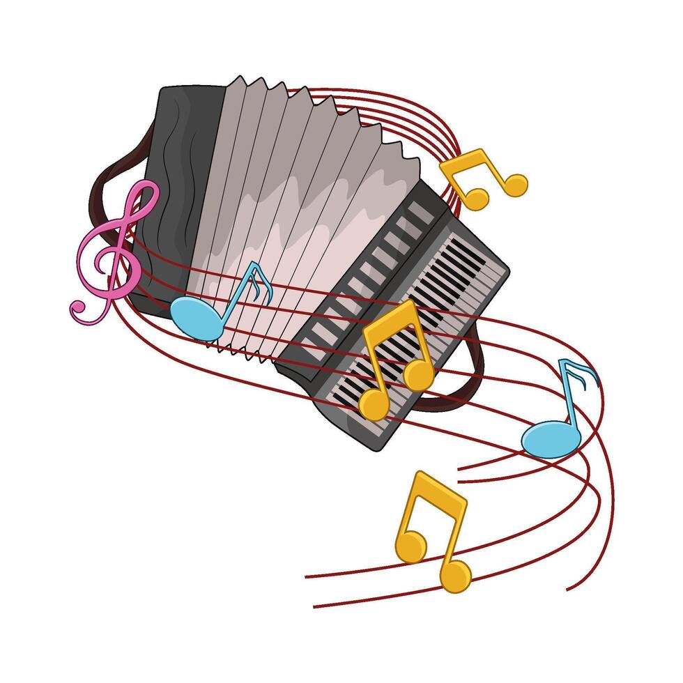 illustration of accordion vector