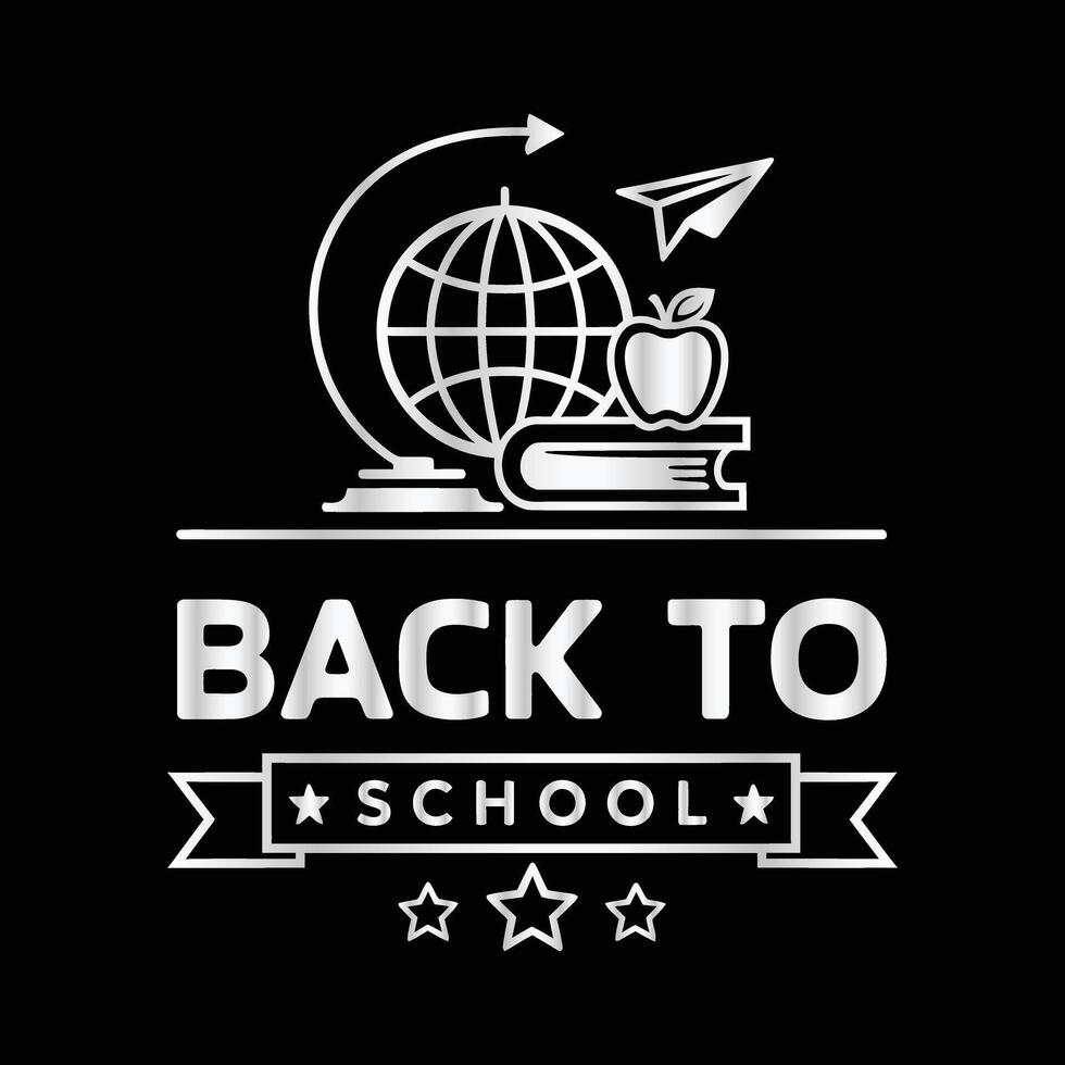 create a logo Design with Back to School vector