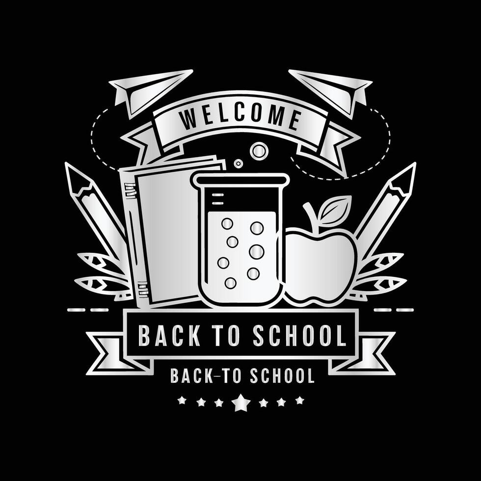 create a logo Design with Back to School vector