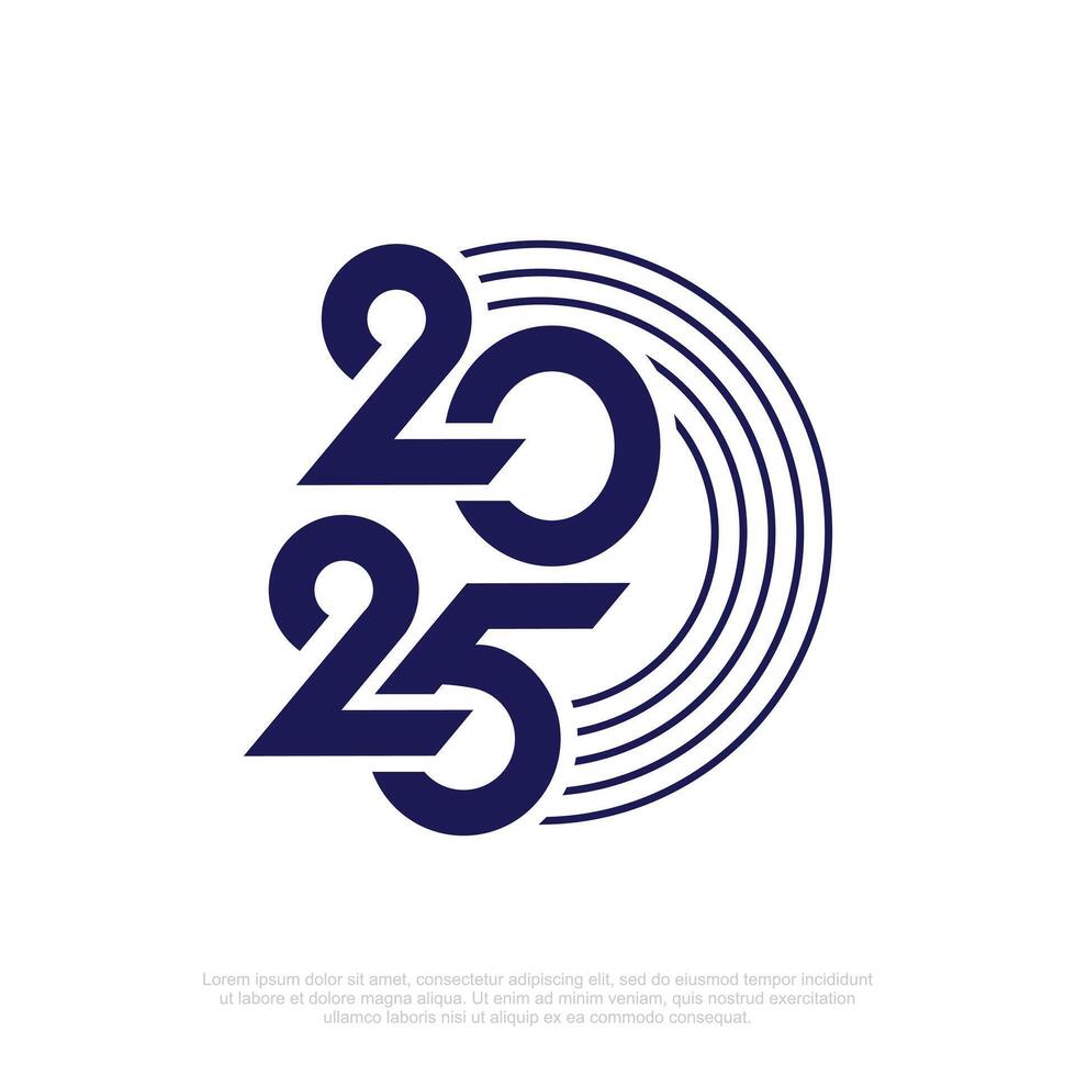 2025 design element logo with creative modern cool concept high resolution vector