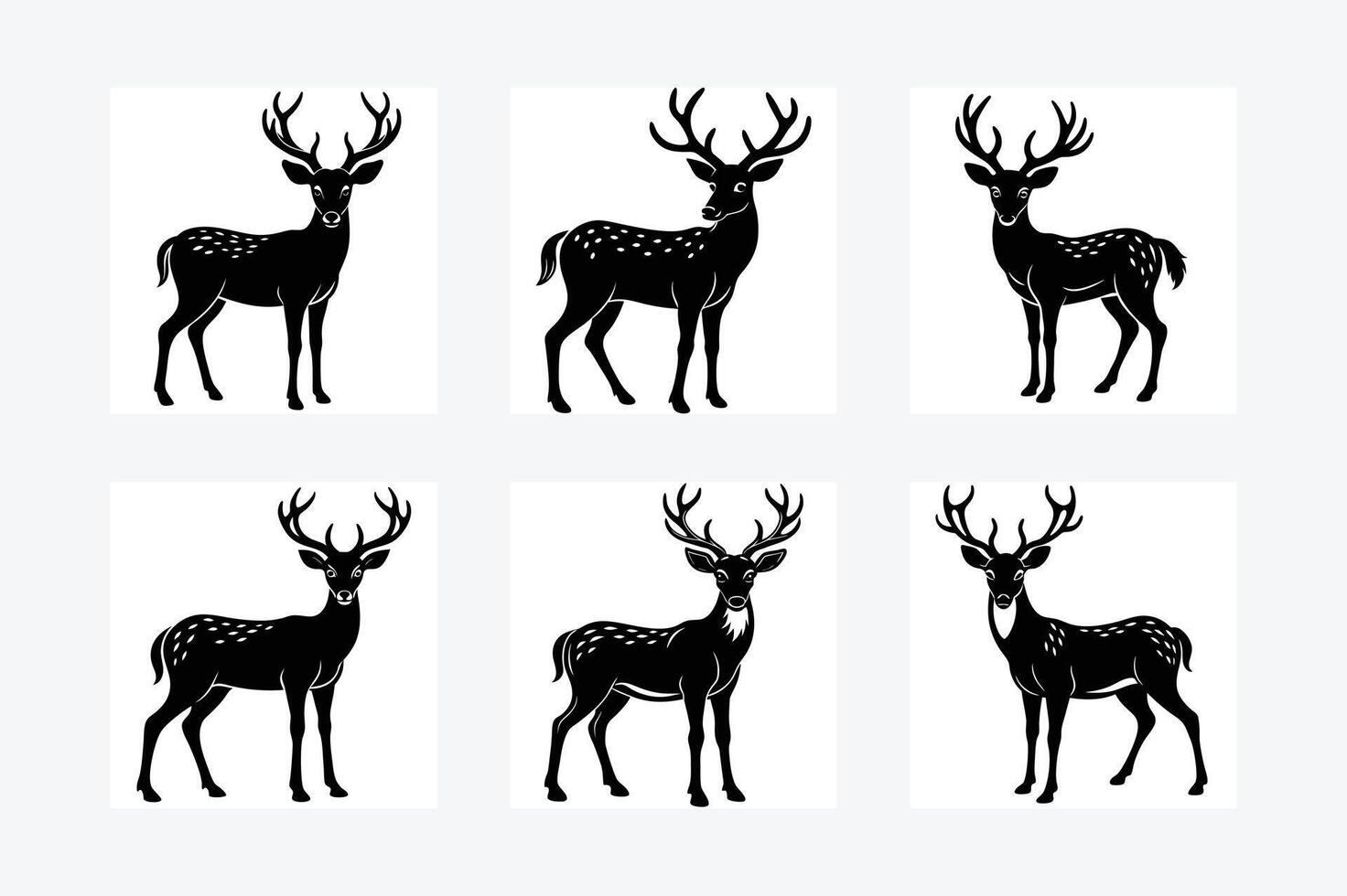 Deer Silhouette illustration vector
