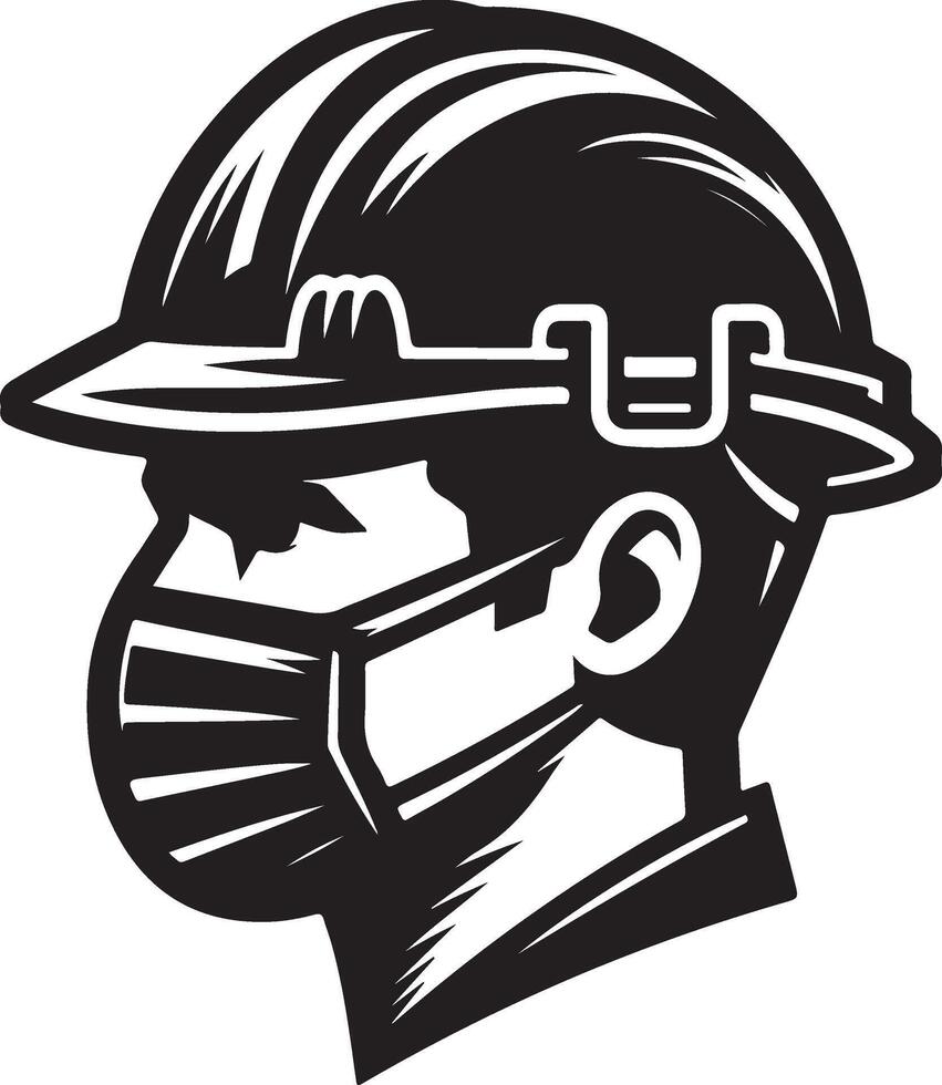 helmet clip rt for labour day vector