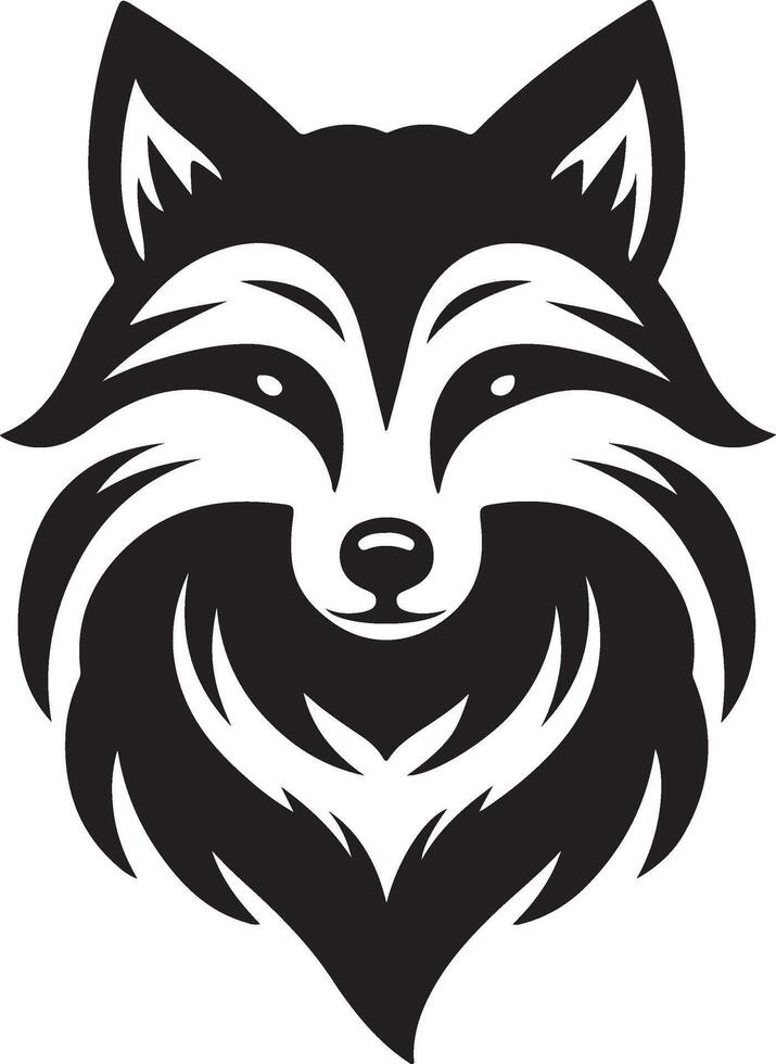 fox head clip art illustration vector
