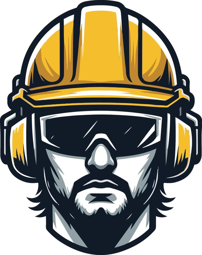 helmet clip rt for labour day vector