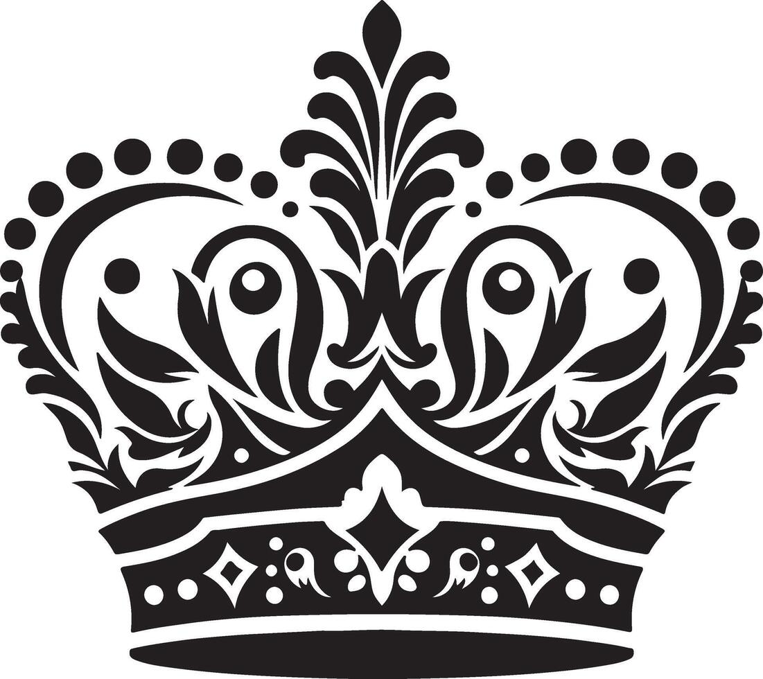 a black and white design with a floral pattern vector