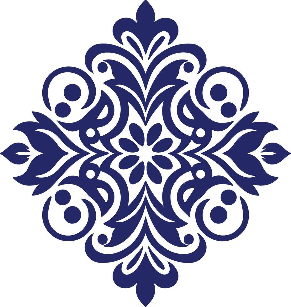a black and white floral design in the shape of a c vector