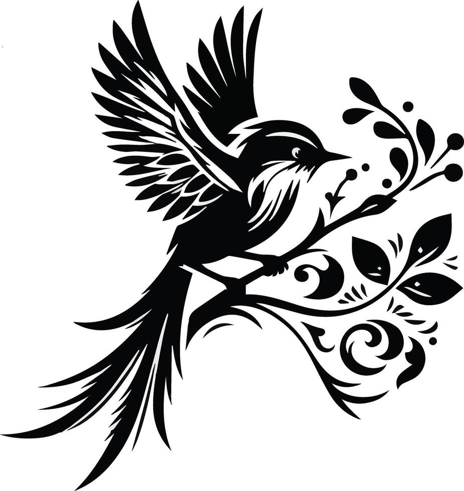 bird illustration silhouette image icon vector