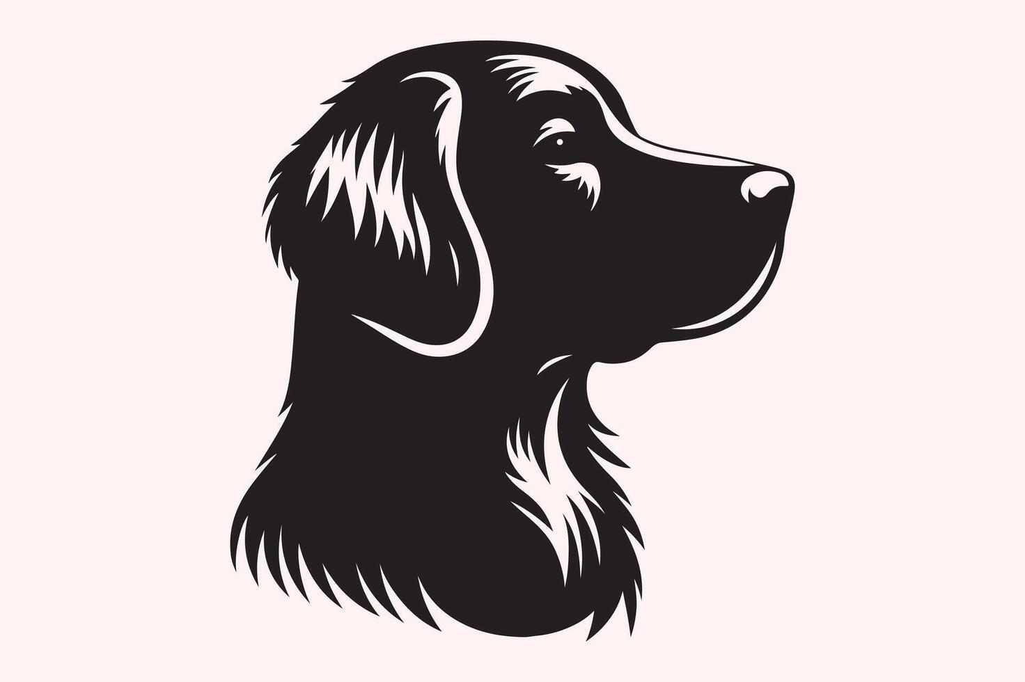 A dog silhouette isolated on a white background vector