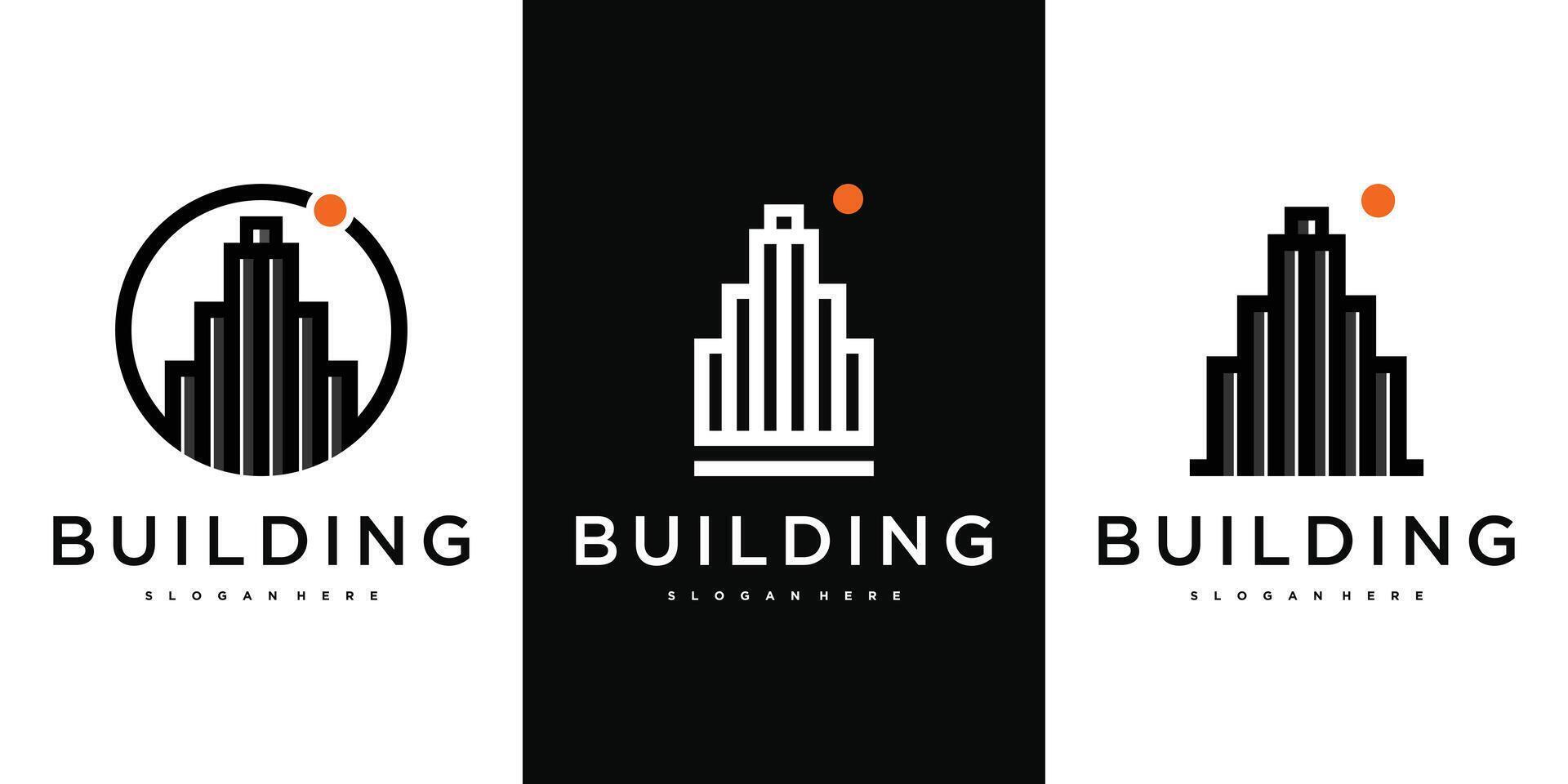 Building logo collection. Premium vector