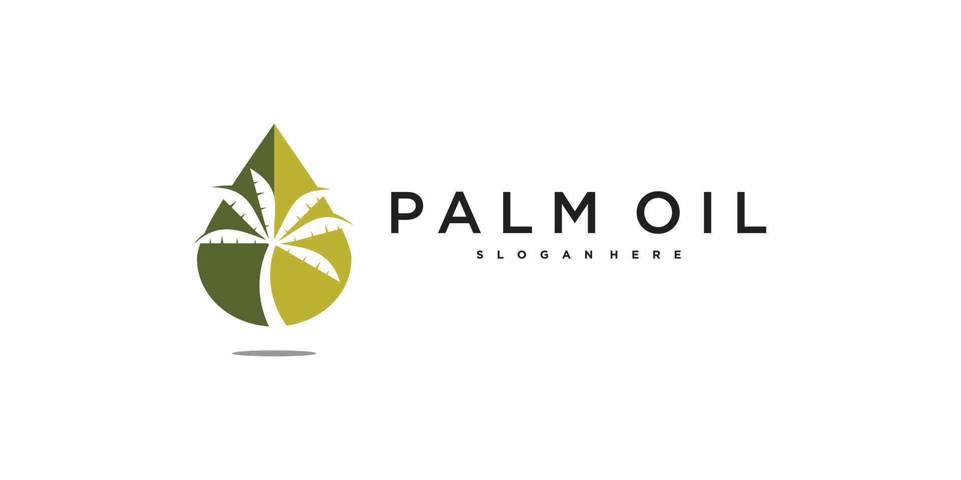 Abstract palm logo design . Premium vector