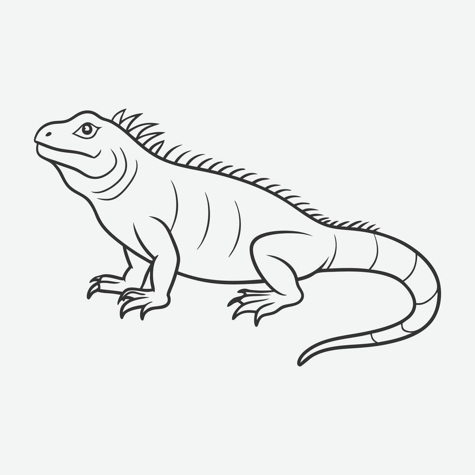 Stunning Crocodile Line Art , Intricate Design for Artistic Projects vector