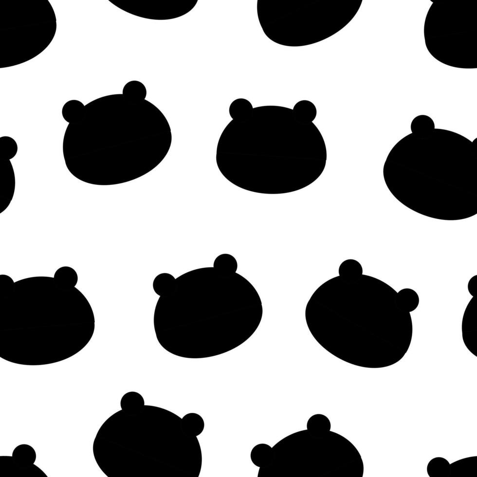 Seamless pattern with cute cartoon bears, for fabric print, textile, gift wrapping paper. colorful for children, flat style vector
