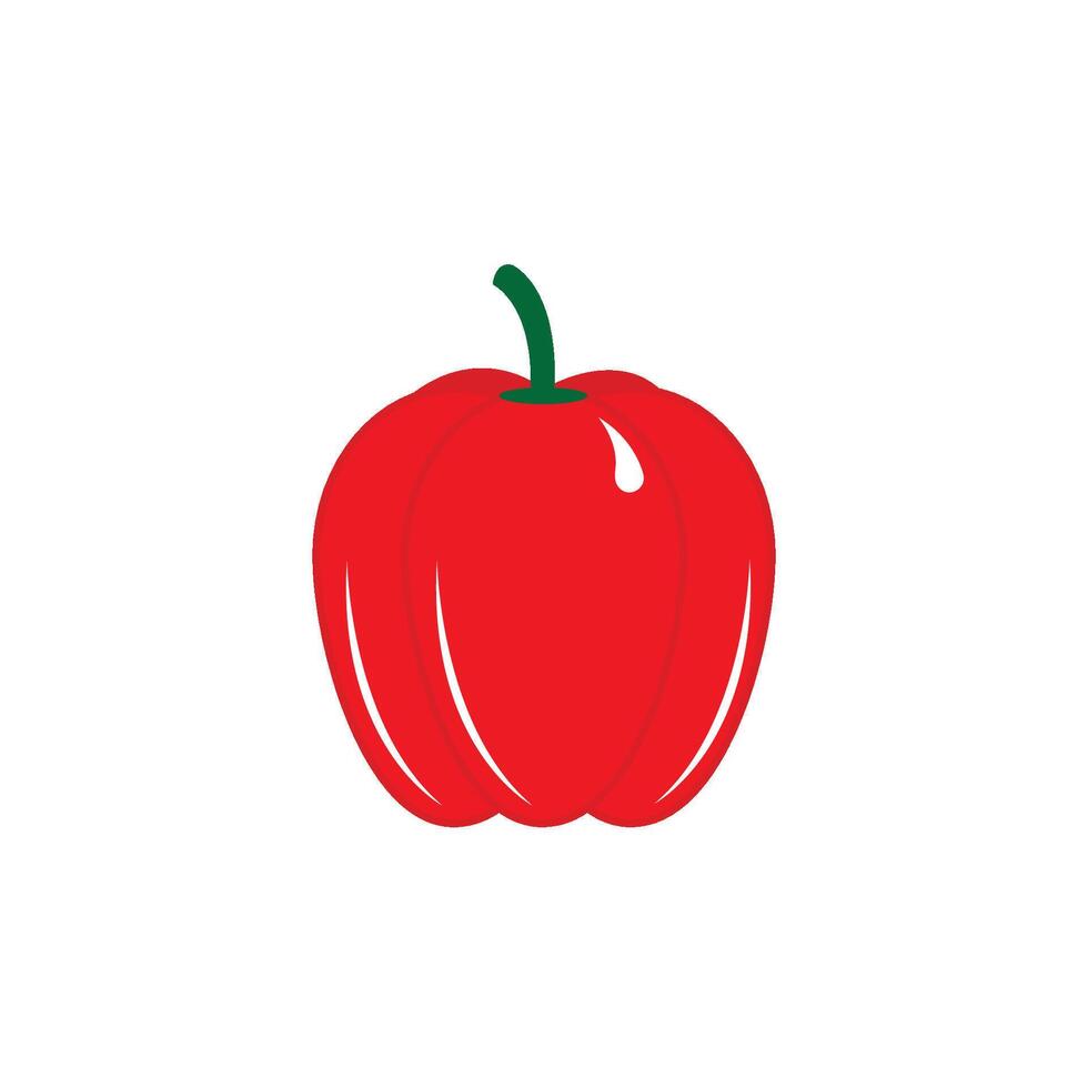 Paprika or bell pepper icon vector