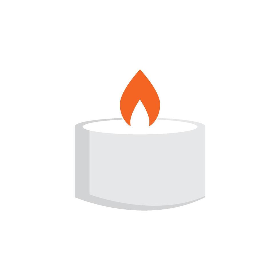 Spa candles icon vector