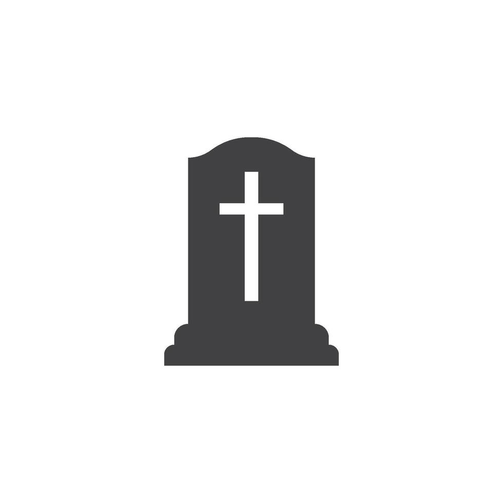 Gravestone icon design vector
