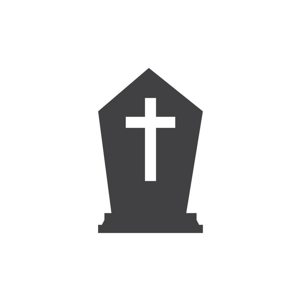 Gravestone icon design vector