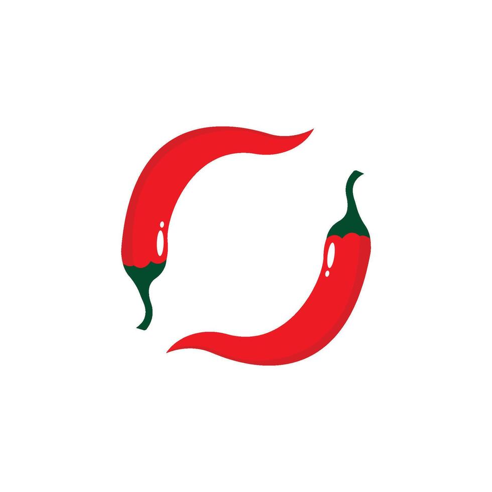 Chili illustration logo vector