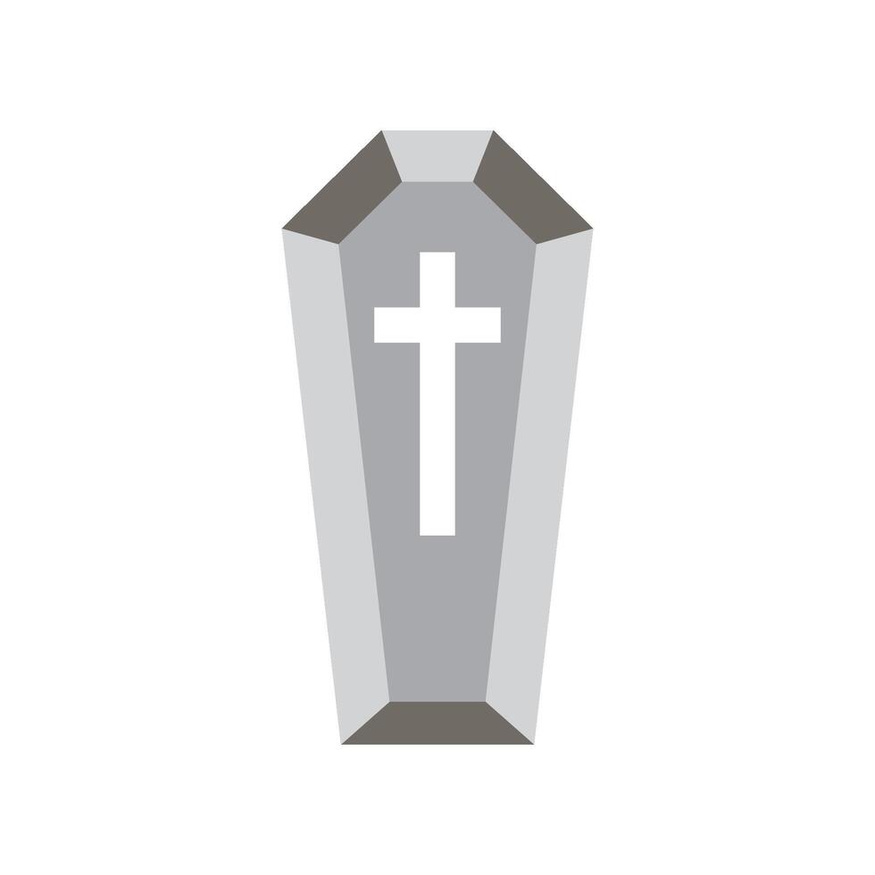 Wooden Coffin icon vector
