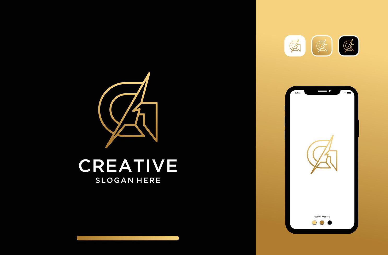 illustration letter or initial g combine with quill logo design. perfect for attorney, law, firm. vector