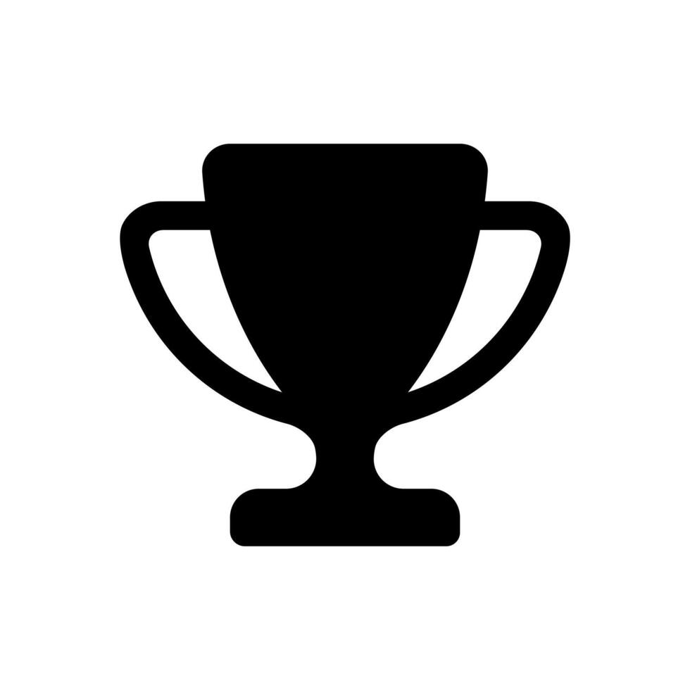 trophy cup icon vector