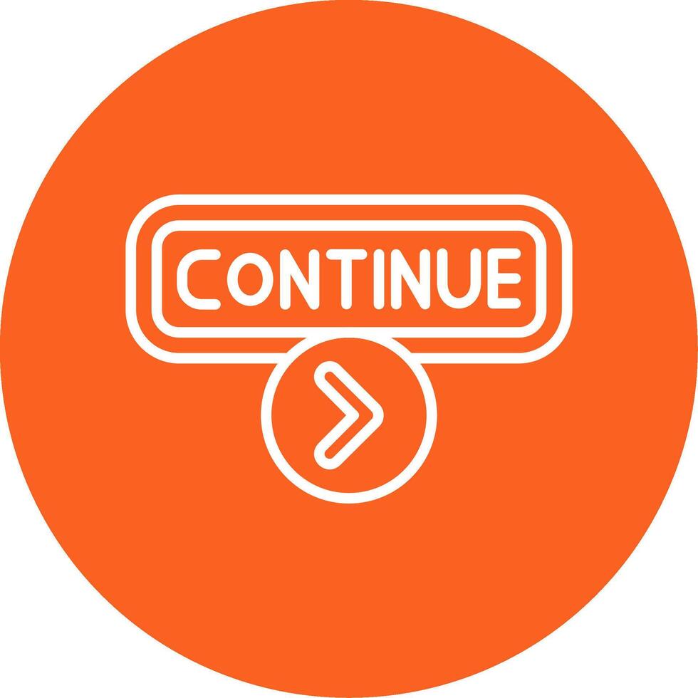 Continue Line Multi Circle Icon vector