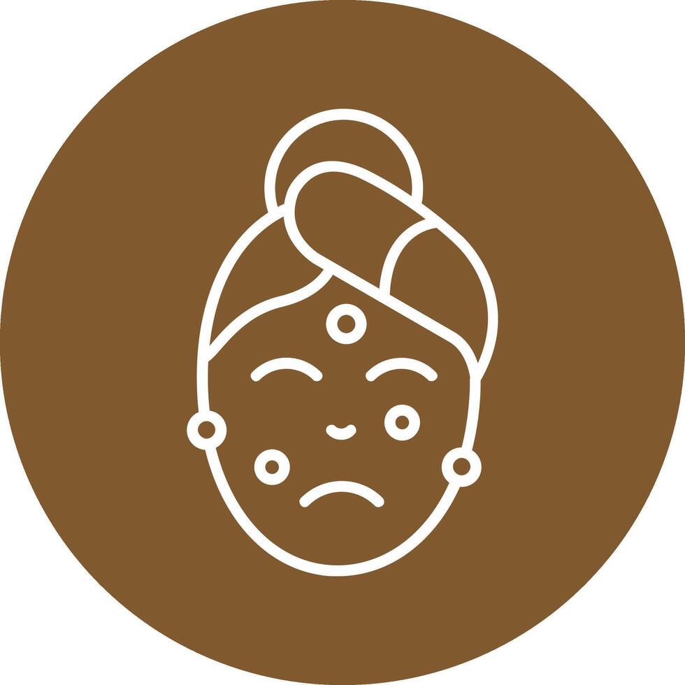 Acne Line Multi Circle Icon vector