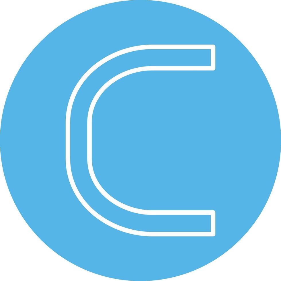 Capital C Icon vector