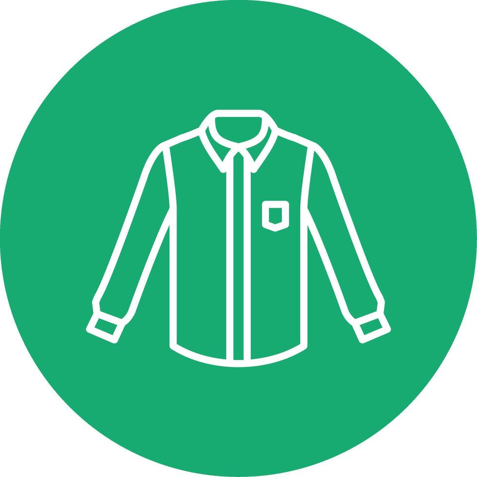 Shirt Line Multi Circle Icon vector